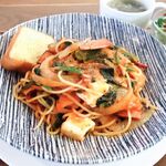 5デイズコーヒー - ベーコンモッツァレラのトマトソースパスタ