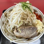 ラーメン もっけだの - 『油そばニンニク野菜マシマシガリマヨなし』