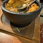 平尾のたまや - 石焼ビビンバ　お店のかたが混ぜてくれました♪