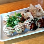 たこ焼き 風天 - 塩こしょうとソースのハーフ＆ハーフ♡