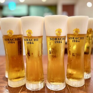 おいしい【SORACHI】生ビールが飲めます！