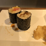 麹町いづみや しろ - とろたく巻き・かんぴょう巻き
      