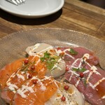 ISO - 本日の鮮魚カルパッチョ 3種盛り