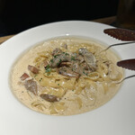 ISO - 北海道ベーコン ポルチーニ茸クリームパスタ