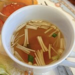 珈琲屋らんぷ - D:サンドウィッチセット、味噌汁