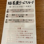 麺屋 豊 - サービスカード
