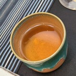 日本料理 TOBIUME - お飲み物②焙じ茶(八女茶、奥八女:星野製茶園) 