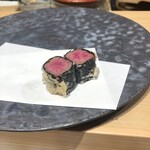 鮨 奏 - 天婦羅　お肉巻き