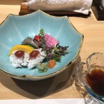 鮨 奏 - 前菜　ハモ