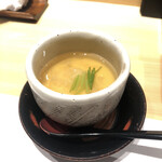 鮨 奏 - 淡路島産玉ねぎ入茶碗蒸し