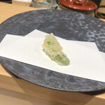 鮨 奏 - 天婦羅　スナップエンドウ