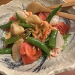 味工房 うえ川 - カニと帆立のサラダ