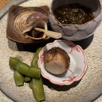 喜なさる - お通し　子里芋は柚子風味