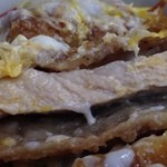 やぶ浅 - カツ丼のカツアップ