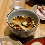 らぁめん鴇 - 白醤油つけ麺のつけ汁