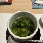 寿し あや瀬 - 煮蛸の茶碗蒸しアオサ餡かけ