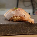 寿司赤酢・望月 - 島根県産あじ