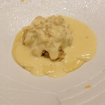 寿司赤酢・望月 - あわびの肝ソース_リゾット風