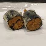 天ぷら わかやま - 雲丹の大葉巻