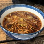 軽井沢 川上庵 - かけ蕎麦　1100円