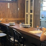 中華そば タンポポ - 店内オールカウンター