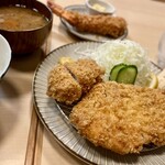 黒豚とんかつ ほり壱 - 特選ロースとヒレのアップ