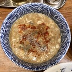 百日紅 - 特製煮干し辛つけ麺（麺半）＋キャベツ