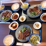 炭焼牛たん 赤兵衛分店 - 赤兵衛定食 大 ｘ3