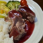 キッチン ブルー グローブ - １口サイズへカット