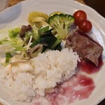 キッチン ブルー グローブ - 最後のワンプレート