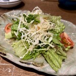 居間居酒屋 ハマヤマ - プレーン生野菜サラダ　ハーフサイズ