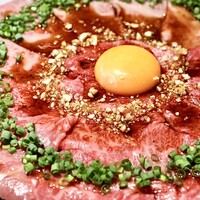 Matsusaka beef YAKINIKU THE SEJONG GEMS名駅店 - 牛刺し３種の食べ比べ