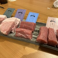 MITARI - コースでメインとなる豚肉のラインナップ