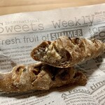 パンやきどころ RIKI - マロングラッセとクルミ ¥350