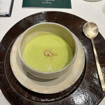 韓国宮廷薬膳料理 尹家 - とうもろこしと枝豆のスープ