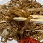 築地銀だこ - ソースの味と麺の太さが、宇都宮焼きそばチックなのよね〜 北関東連合の群馬だから似てくるのかな？？