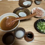 けんぞう蕎麦 - 薬味のセット