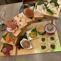 蟹料理・和牛しゃぶしゃぶ・海鮮 天空-SORA- - 階段御刺身盛り