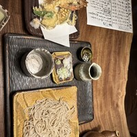 九つ井 玉川店 - 天ざる蕎麦　車海老