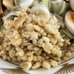 ラーメン もっけだの - 『G麺(スープ付)』の揚げ玉