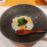 鮨 波やし - 海苔、カニ、干しエビのリゾット風