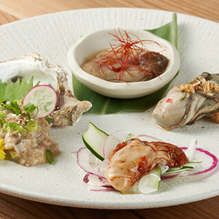 和牛、海鮮系、本格台湾料理など牡蠣以外の逸品も充実♪