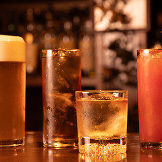 ウイスキーやビールを飲みやすいスタイルでご提供します♪