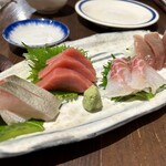 ほの字 - 刺身4点盛り合わせ