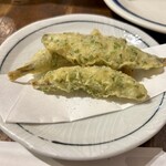 ほの字 - お通し　わかさぎの磯辺揚げ