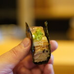 鮨駒 - 穴子の押鮨