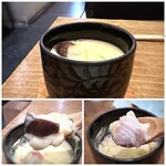 すし処　高寅 - ◆茶碗蒸しは器が大きめで熱々。中には｢お魚の切り身」「蒲鉾」「椎茸」などが入り、いいお味。