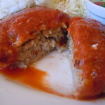 デニーズ - 肉の旨味がたっぷりのトマトハンバーグ