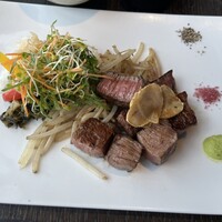 TEPPANYAKI 10 SHIBUYA - サーロインの鉄板焼きプレート