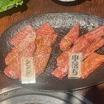 炭火焼肉 まん平 - シンシンは脂身が強いので序盤に食べた方が良い